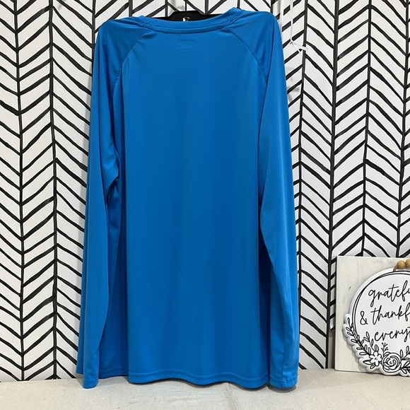 State of Mine Aquamarine Blue Raglan LS Mississippi State Shirt, Size Large - Picture 5 of 12